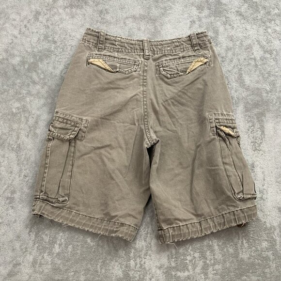 Aeropostale A87 Shorts Mens Size 29x10” Brown Cargo Drawstring Distressed Y2K - Picture 11 of 12